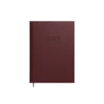 T&ouml;&ouml;kalender Timer Week Prestige, A5, pehme PU kate, tumepruun