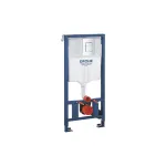 Grohe Rapid SL &ndash; riputatav raam riputatavale WC-potile, Skate Cosmopolitan loputusnupp, kroomitud 39859000