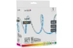 Avide RGB LED-ribade komplekt koos kaugjuhtimispuldiga, 5 m, 16 W