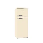 ETA Refrigerator | ETA253390040EN Storio Retro | Energy efficiency class E | Free standing | Height 148.2 cm | Double Door | Fridge net capacity 170 L | Freezer net capacity 45 L | 38 dB | Beige