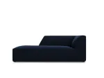 Velvet Chaise Longue Left, "Siena", 1 Seat, 93x181x69 Made in Europe