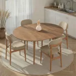 Pikendatav s&ouml;&ouml;gilaud, Hanah Home, Kafkas tamm, 100 x 75 x 100