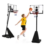 Adjustable Freestanding Basketball Hoop up to 305 cm Backboard Rim MOVEPRO