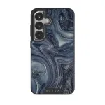 Navy Trench - Blue Samsung Galaxy S25 Case, Elite Dark (Magnetic) / Silver
