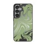 Funky Sensation - Samsung Galaxy S25 Plus Case, Elite Mirror Dark (Magnetic) / Silver