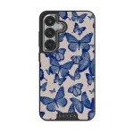 Butterfly Effect - Samsung Galaxy S25 Case, Elite Dark (Magnetic) / Silver