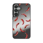 Hot Chilli - Samsung Galaxy S25 Plus Case, Elite Mirror Dark (Magnetic) / Silver