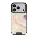 Berry Sorbet - Girly iPhone 17 Pro Case, Elite Dark (MagSafe) / Silver