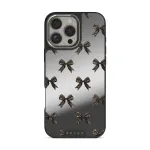 Fashionista - iPhone 16 Pro Case, Elite Mirror Dark (MagSafe) / Silver