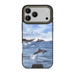 Retro Splash - iPhone 17 Pro Max Case, Elite Dark (MagSafe) / Gold