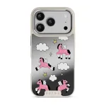 Cloud Hopping - iPhone 17 Pro Case, Elite Mirror Light (MagSafe) / Silver