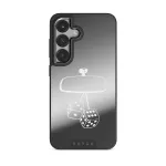 City Lights - Samsung Galaxy S25 Plus Case, Elite Mirror Dark (Magnetic) / Gunmetal
