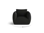 Boucle Armchair, "Nimes", 1 Seat, 95.5x87x80 Made in Europe