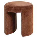 CHARLIE UPHOLSTERED STOOL STRUCTURED RUST BROWN [fsc]