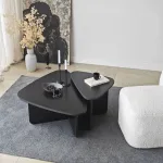 Kohvilauakomplekt, Hanah Home, must, 90 x 35 x 60