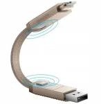 Bazic GoCharge Alucable 4in1 USB-A/USB-C to USB-C/Lightning 15cm Gold