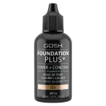 Gosh, Foundation Plus+, Cover & Conceal, Liquid Foundation, 006, Honey, SPF15, 30 ml