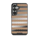 Golden Sand - Samsung Galaxy S25 Plus Case, Elite Mirror Dark (Magnetic) / Silver