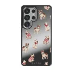 Monsieur - Samsung Galaxy S25 Ultra Case, Elite Mirror Dark (Magnetic) / Silver