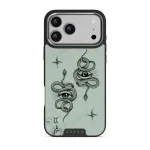 Gemini - iPhone 17 Pro Max Case, Elite Dark (MagSafe) / Silver / Turquoise