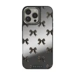 Fashionista - iPhone 16 Pro Max Case, Elite Mirror Dark (MagSafe) / Silver