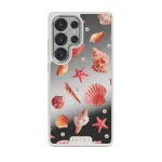 Seashells - Samsung Galaxy S25 Ultra Case, Elite Mirror Light (Magnetic) / Silver
