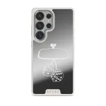 City Lights - Samsung Galaxy S25 Ultra Case, Elite Mirror Light (Magnetic) / Silver