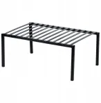 ITIMPORT Kokkupandav metallist &bdquo;loft&ldquo;-stiilis k&ouml;&ouml;gikapi riiul, 33 cm, must (Ori_229225)