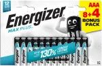 AAA-patareid &ndash; Energizer Max Plus leelispatareid CHP12, 8+4 tk.