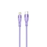 Tellur Silicone Type-C kuni Lightning kaabel PD30W 1m lilla