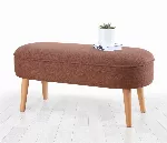 Pouf Hanah Home Lednok, Claret Red, 100 x 47 x 40