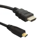Qoltec 50401 HDMI-kaabel 3 m HDMI-t&uuml;&uuml;pi A (standardne) HDMI-t&uuml;&uuml;pi D (mikro-) must