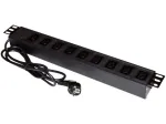 Alantec PZ011 toitepikendusjuhe 1,8 m 9 vahelduvvoolu pistikupesa(t) siseruumides must