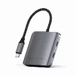 USB Hub Satechi USB-C 4-portiline + PD Space Grey