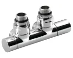 Sapho Twin &ndash; keskne &uuml;henduskomplekt, 50 mm vahekaugus, kroomitud CP401S