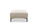 Velvet Pouf, "Lazio", 1 Seat, 85x85x46 Made in Europe