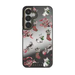 Merry Kitty - Samsung Galaxy S25 Plus Case, Elite Mirror Dark (Magnetic) / Gold