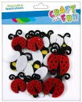 Vildist valmistatud dekoratsioon &bdquo;LIBLIKAD JA MESILASED&ldquo;, CraftWithFun, 18 tk.