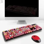 Wireless Keyboard and Mouse Combo Sweet Black