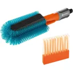 GARDENA Cleansystem bicycle brush set, washing brush (grey/turquoise,