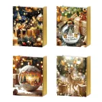 Kinkekott XMAS GOLD S, 18x24x8,5cm, mix