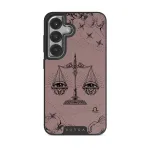 Libra - Samsung Galaxy S25 Case, Elite Dark (Magnetic) / Silver / Pink