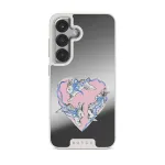 Follow Me - Samsung Galaxy S25 Case, Elite Mirror Light (Magnetic) / Silver