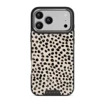 Almond Latte - Cute iPhone 17 Pro Max Case, Elite Dark (MagSafe) / Silver