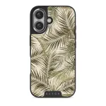 Happy Place - Palm iPhone 16 Plus Case, Elite Dark (MagSafe) / Silver