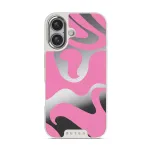 Ride The Wave - iPhone 16 Case, Elite Mirror Light (MagSafe) / Silver