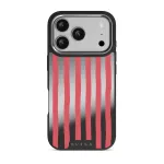 Pomegranate - iPhone 17 Pro Case, Elite Mirror Dark (MagSafe) / Silver
