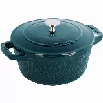 Staub Round Cast Iron Pot - 4 ltr, Marine