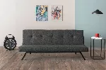 3-kohaline diivanvoodi Hanah Home Zola, tumehall, 90 x 145 x 35