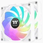 "120mm Thermaltake CT120 Reverse ARGB Sync PC Cooling Fan White 2 Pack"